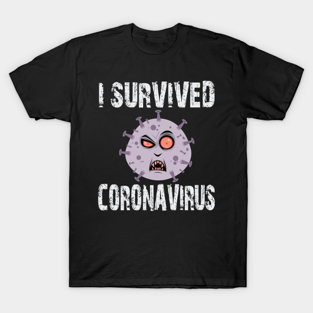 I survived corona virus funny covid 19 design T-Shirt by AbirAbd